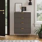 Chest of 4 Drawers for Bedroom 60x34x91CM Wood