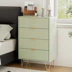 Chest of 4 Drawers for Bedroom 60x34x91CM Wood