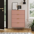 Chest of 4 Drawers for Bedroom 60x34x91CM Wood