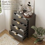 Chest of 4 Drawers for Bedroom 60x34x91CM Wood