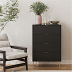 Chest of 4 Drawers for Bedroom 60x34x91CM Wood
