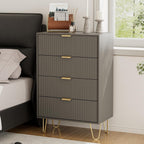 Chest of 4 Drawers for Bedroom 60x34x91CM Wood