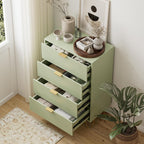 Chest of 4 Drawers for Bedroom 60x34x91CM Wood