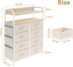 Chest of Drawer Bedroom Dresser with 8 Fabric