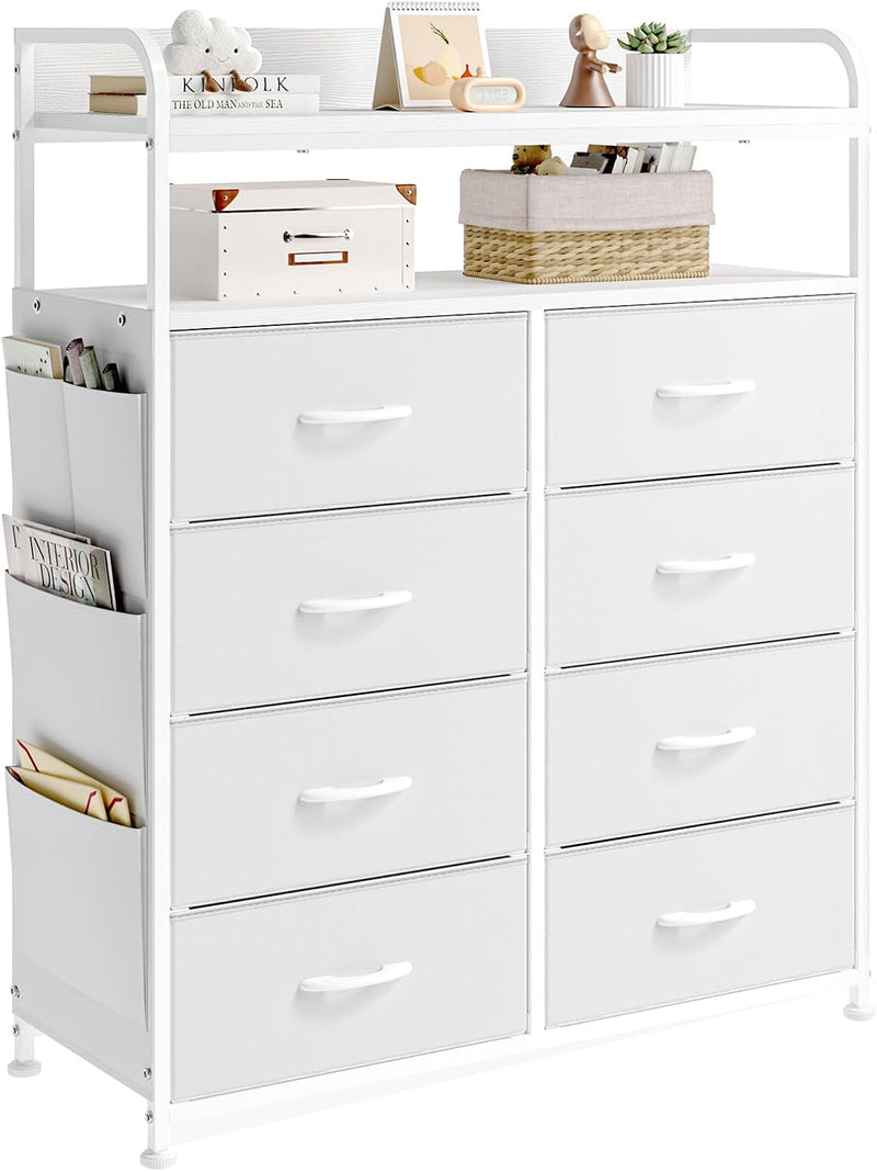 Chest of Drawer Bedroom Dresser with 8 Fabric