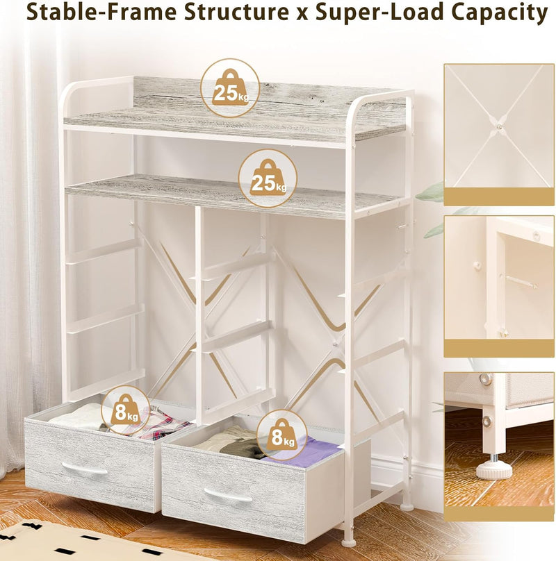 Chest of Drawer Bedroom Dresser with 8 Fabric