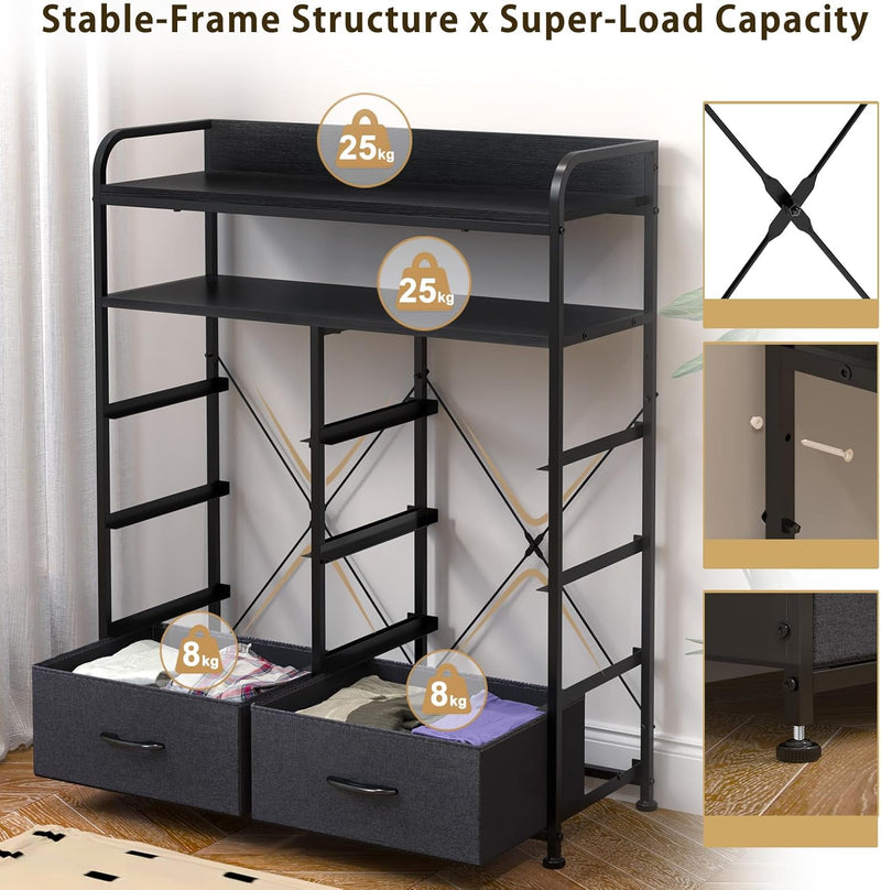 Chest of Drawer Bedroom Dresser with 8 Fabric