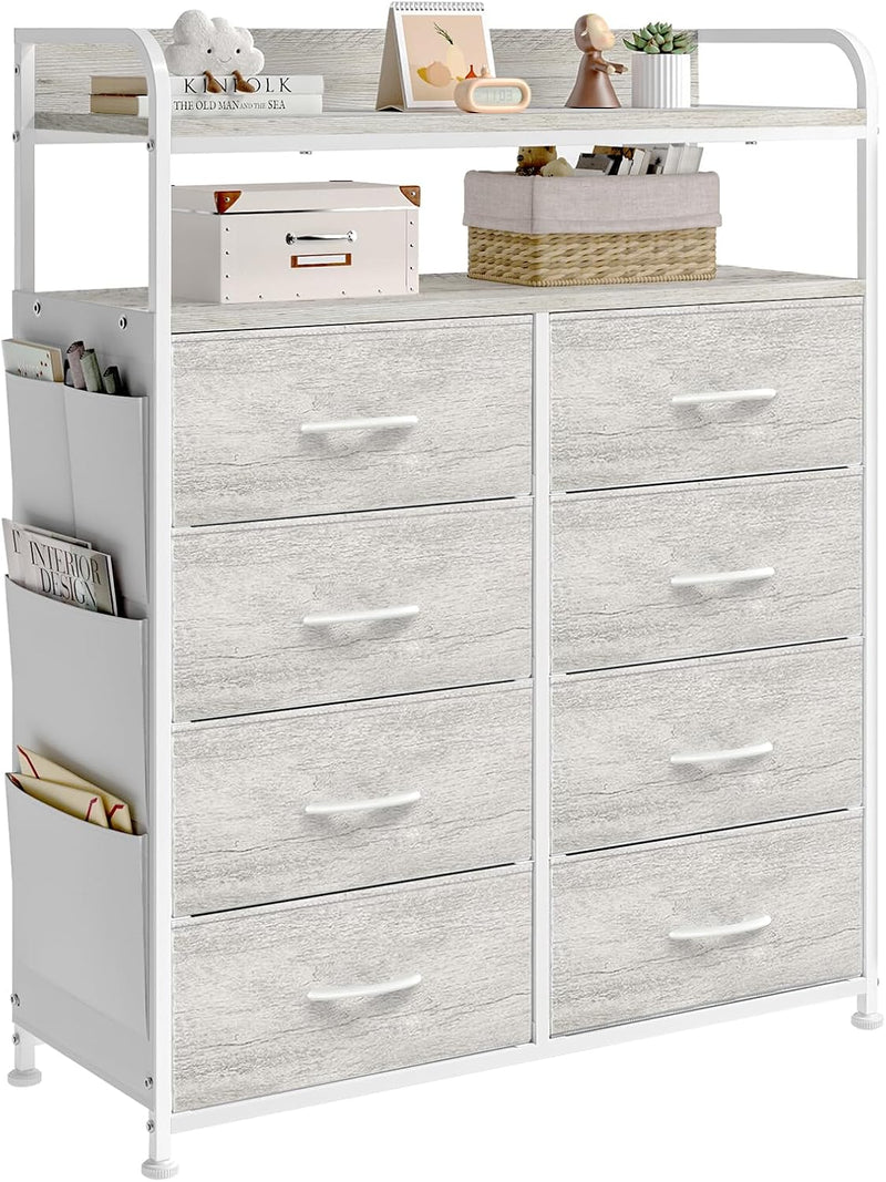 Chest of Drawer Bedroom Dresser with 8 Fabric