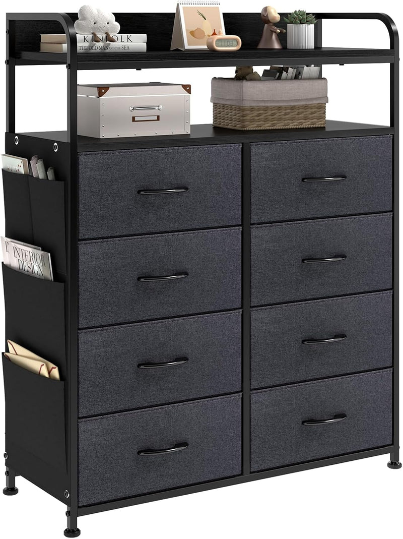 Chest of Drawer Bedroom Dresser with 8 Fabric