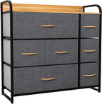 Chest of Drawer Fabric Storage Tower with 7