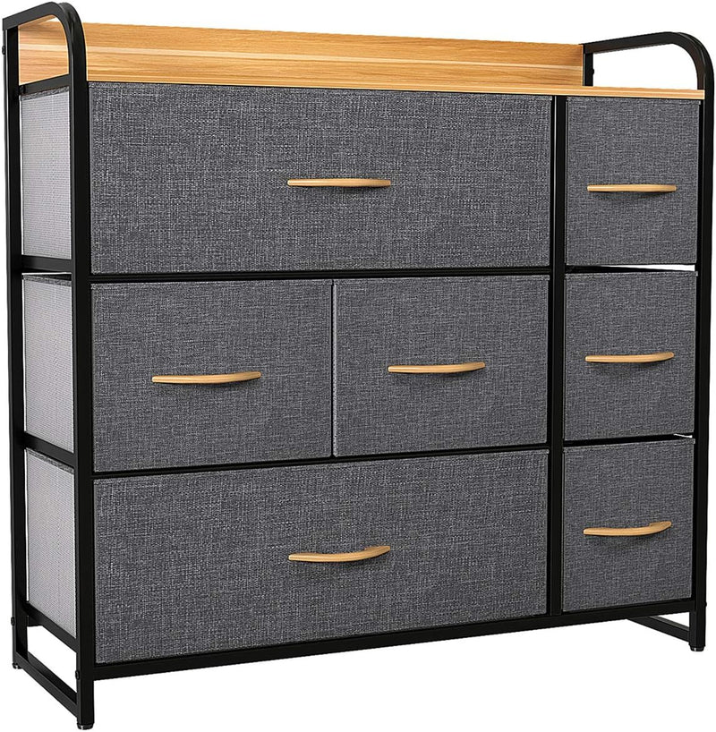 Chest of Drawer Fabric Storage Tower with 7