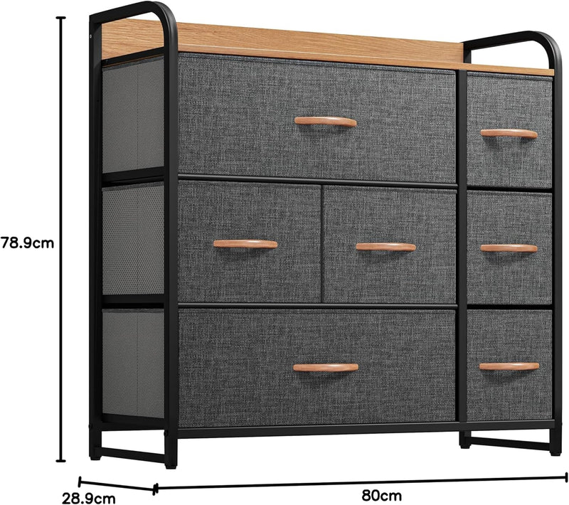 Chest of Drawer Fabric Storage Tower with 7