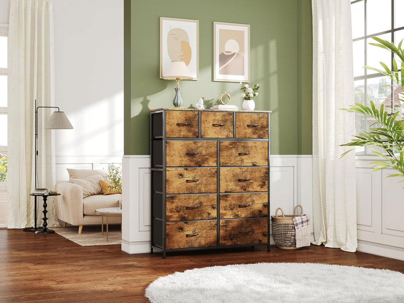 Chest of Drawer with 11 Drawers Modern Bedroom