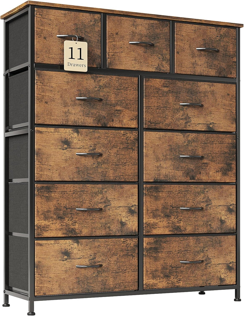 Chest of Drawer with 11 Drawers Modern Bedroom