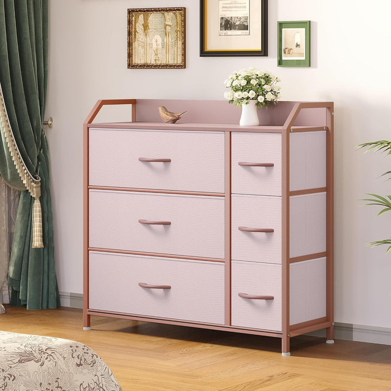 Chest of Drawer with 6 Drawers for Bedroom