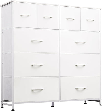 Tall Chest of Drawers 10 Large Fabric Dresser