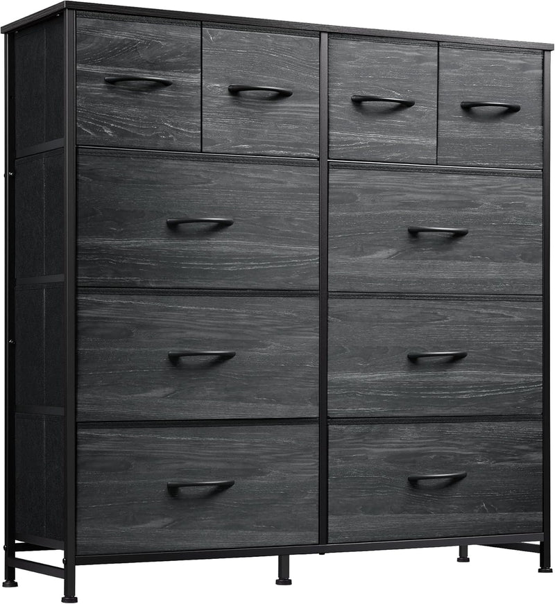 Tall Chest of Drawers 10 Large Fabric Dresser