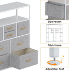 Chest of Drawers 10 Fabric with Side Pockets