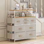 Chest of Drawers 10 Fabric with Side Pockets
