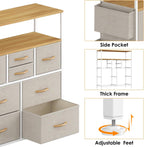 Chest of Drawers 10 Fabric with Side Pockets