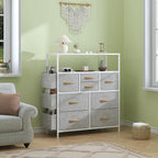 Chest of Drawers 10 Fabric with Side Pockets