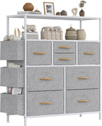 Chest of Drawers 10 Fabric with Side Pockets