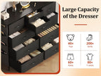 Chest of Drawers Dresser for Bedroom with 10