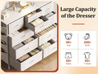 Chest of Drawers Dresser for Bedroom with 10