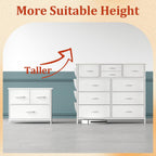 Chest of Drawers Dresser for Bedroom with 10