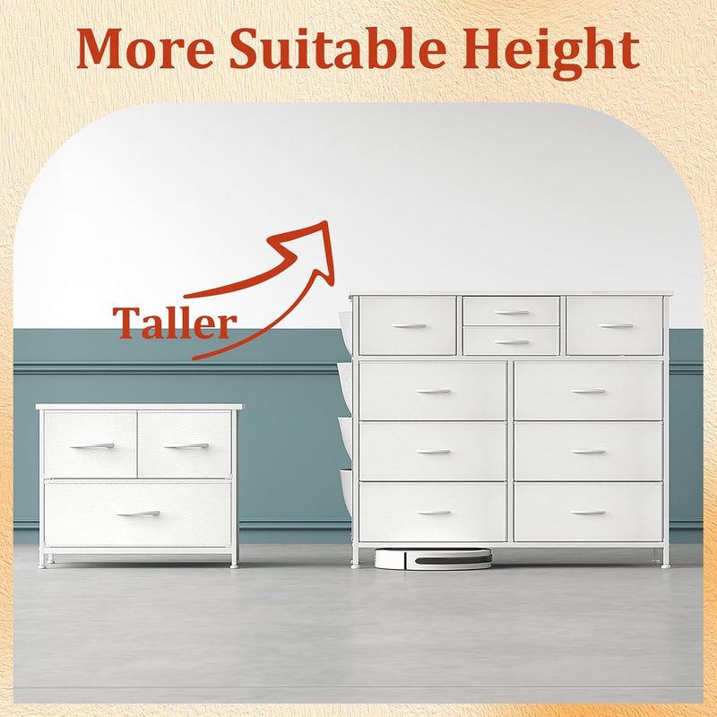 Chest of Drawers Dresser for Bedroom with 10