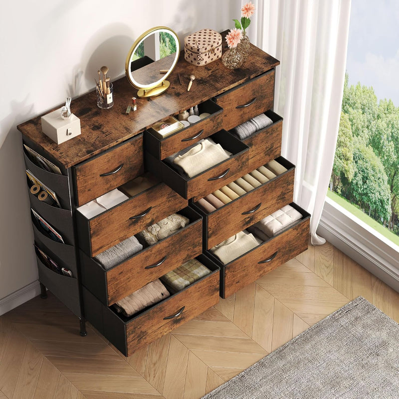 Chest of Drawers Dresser for Bedroom with 10