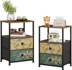 Chest of Drawers 2 Sets Bedside Table