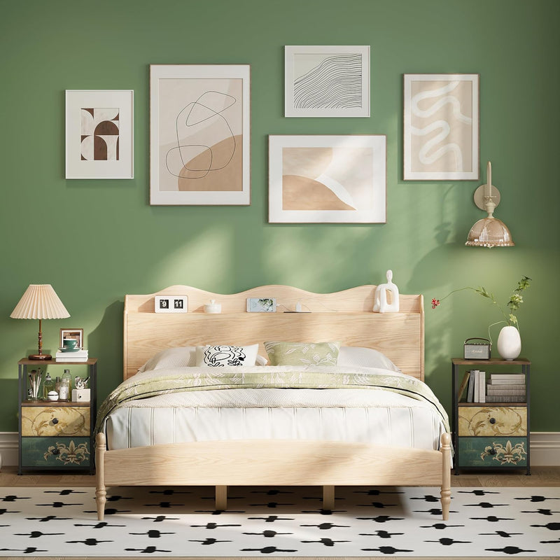 Chest of Drawers 2 Sets Bedside Table