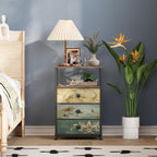 Chest of Drawers 2 Sets Bedside Table