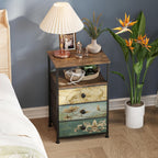 Chest of Drawers 2 Sets Bedside Table