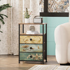 Chest of Drawers 2 Sets Bedside Table