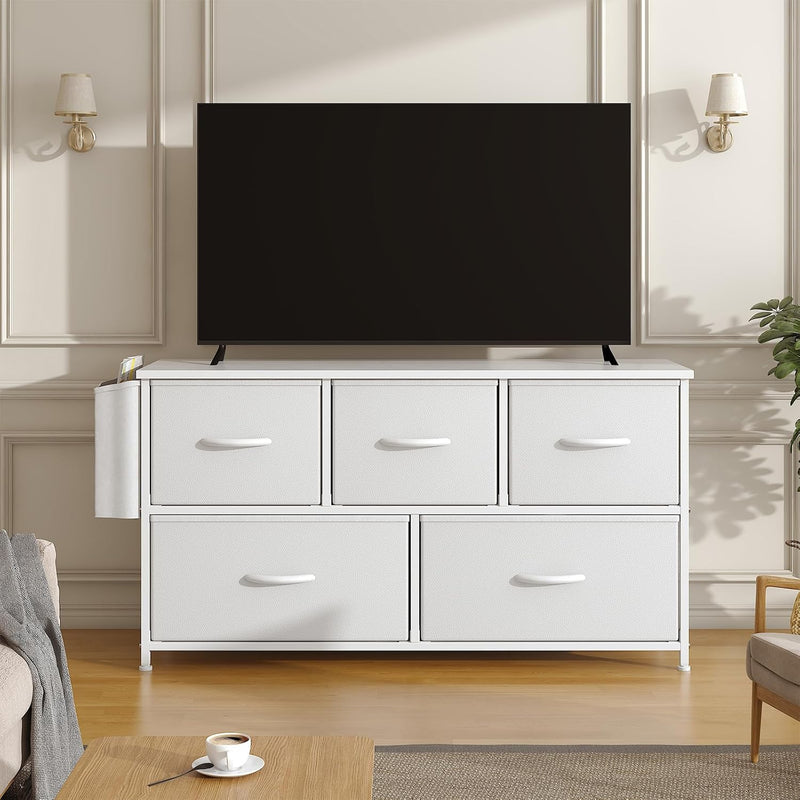 Chest of Drawers 5 Dresser with TV Stand