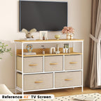 Chest of Drawers 5 Dresser with TV Stand