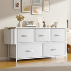 Chest of Drawers 5 Dresser with TV Stand