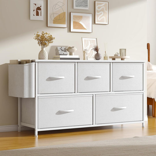 Chest of Drawers 5 Dresser with TV Stand