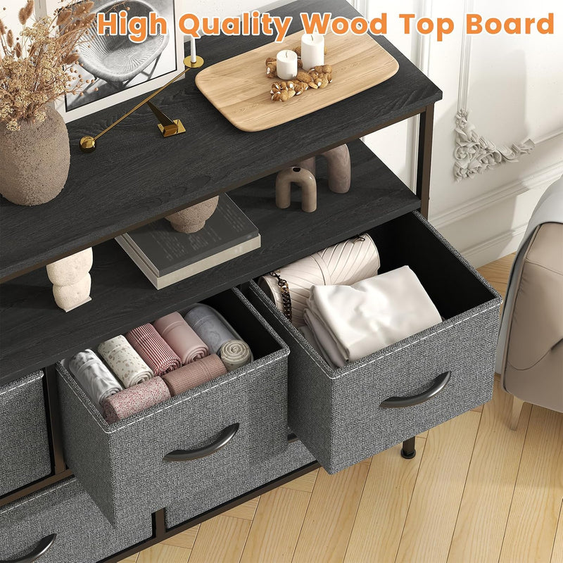 Chest of Drawers 5 Dresser with TV Stand