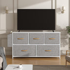 Chest of Drawers 5 Dresser with TV Stand