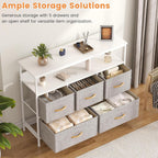 Chest of Drawers 5 Dresser with TV Stand