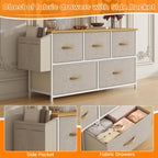 Chest of Drawers 5 Dresser with TV Stand