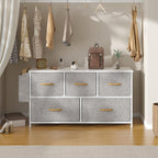 Chest of Drawers 5 Dresser with TV Stand