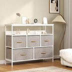 Chest of Drawers 5 Dresser with TV Stand