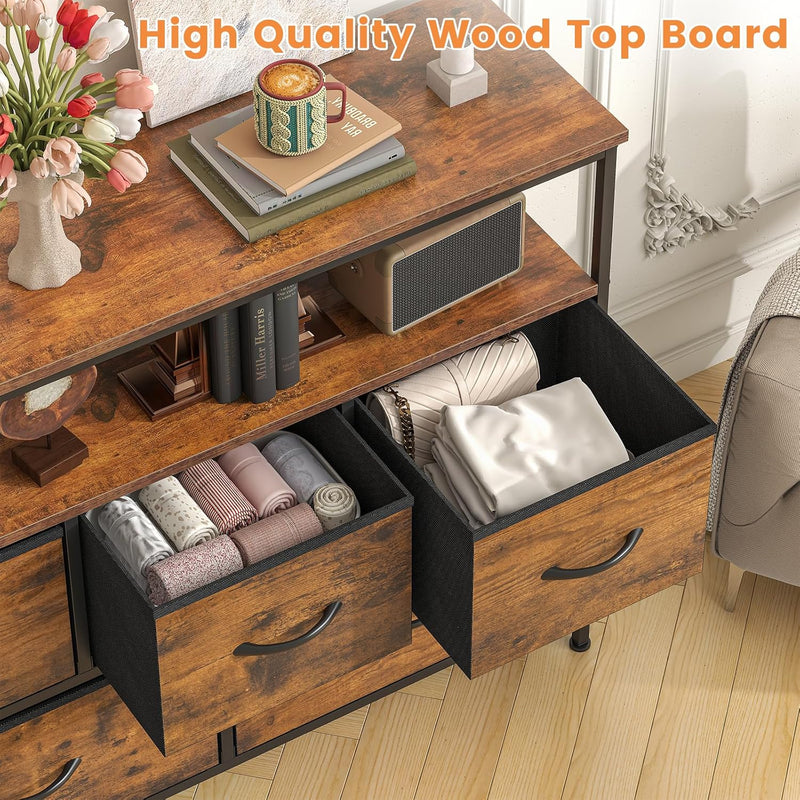 Chest of Drawers 5 Dresser with TV Stand