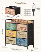 Chest of Drawers 8 Fabric Dresser Cabinet
