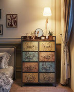 Chest of Drawers 8 Fabric Dresser Cabinet
