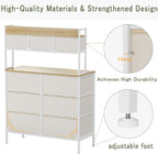 Tall Chest of 9 Drawers 3 Tiers Display